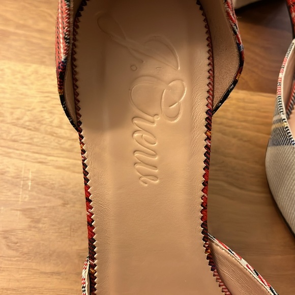 J Crew Tartan Plaid Rhinestone Holiday Heels - Picture 6 of 7